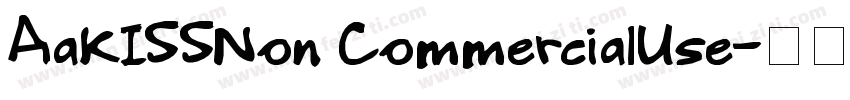 AaKISSNon CommercialUse字体转换